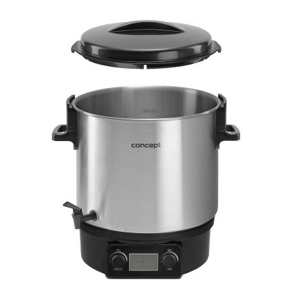 Concept ZH0040 - Zavárací hrniec 27 l 2000W/230V nerez/čierna
