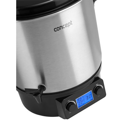 Concept ZH0040 - Zavárací hrniec 27 l 2000W/230V nerez/čierna