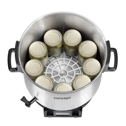 Concept ZH0040 - Zavárací hrniec 27 l 2000W/230V nerez/čierna