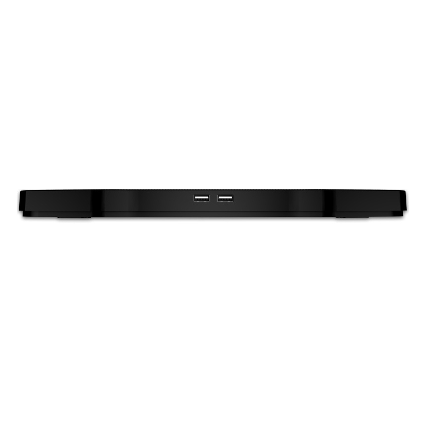 CONNECT IT CCP-2200-BK - Chladiaca podložka pre notebook 4x ventilátor 2xUSB čierna//modrá