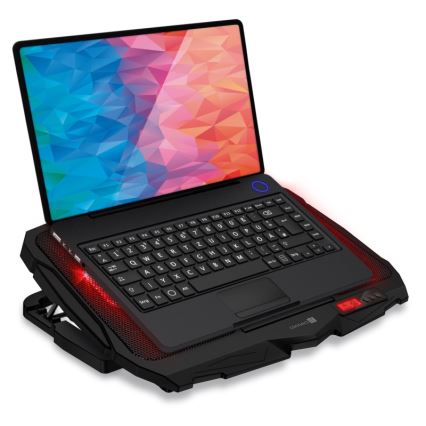 CONNECT IT CCP-2200-RD - Chladiaca podložka pre notebook 4x ventilátor 2xUSB čierna/červená