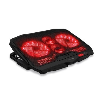 CONNECT IT CCP-2200-RD - Chladiaca podložka pre notebook 4x ventilátor 2xUSB čierna/červená