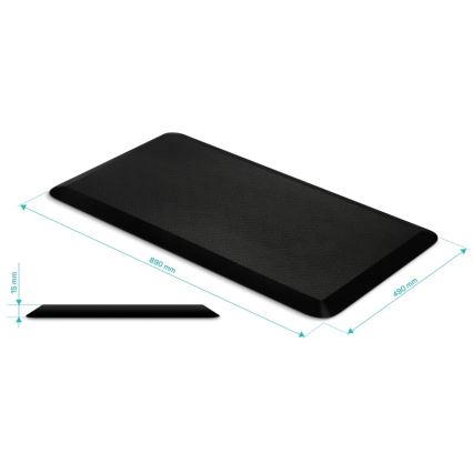 CONNECT IT CFH-4200-BK - Protiúnavová podložka pod nohy čierna