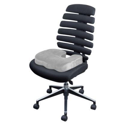 CONNECT IT CFH-5290-GY - Anatomický vankúš na stoličku šedá