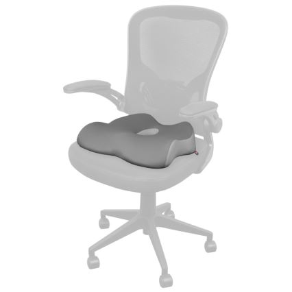 CONNECT IT CFH-5901-GY - Anatomický vankúš na stoličku šedá