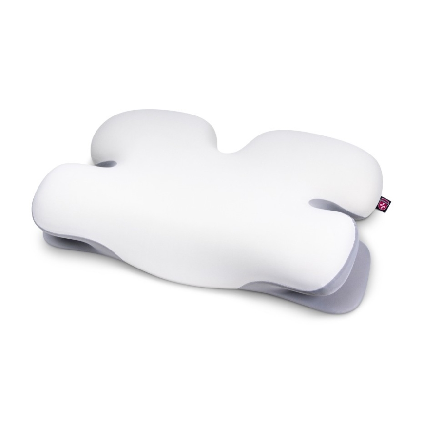 CONNECT IT CFH-6030-WH - Anatomický vankúš Virgo biela/sivá
