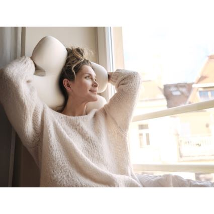 CONNECT IT CFH-6030-WH - Anatomický vankúš Virgo biela/sivá