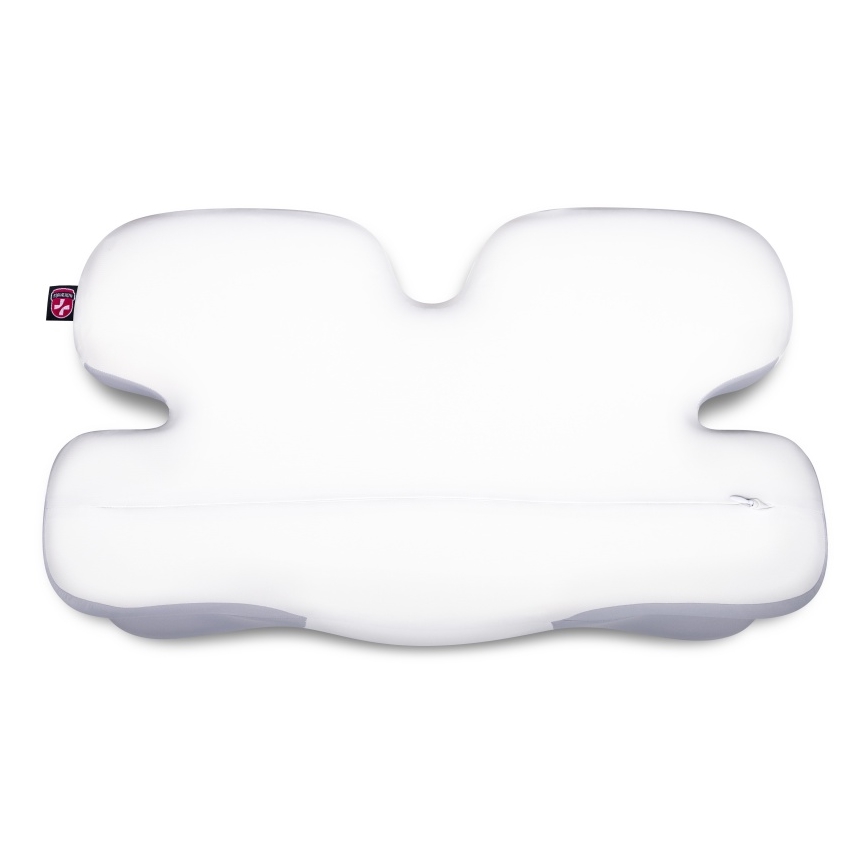 CONNECT IT CFH-6030-WH - Anatomický vankúš Virgo biela/sivá