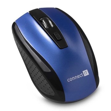 CONNECT IT CI-1225 - Bezdrôtová myš 800/1200/1600 DPI 2xAAA čierna/modrá
