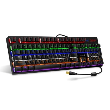 CONNECT IT CKB-3591-CS - LED RGB Káblová herná klávesnica s CZ/SK lokalizáciou čierna + červený rámik