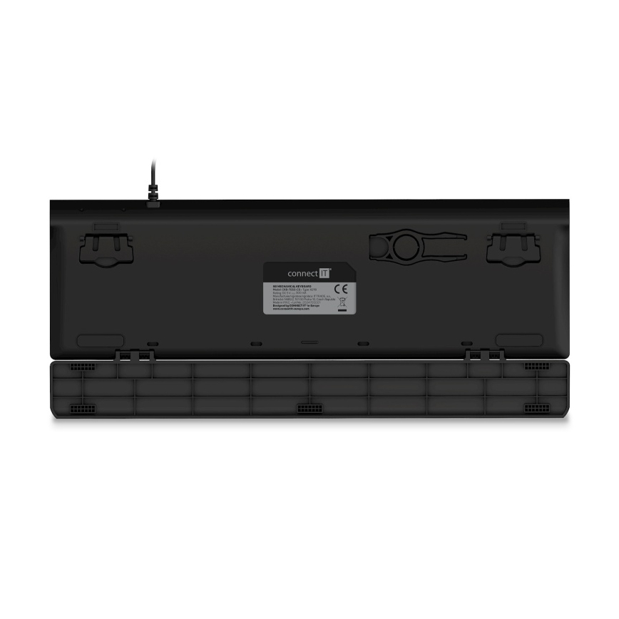 CONNECT IT CKB-7050-CS - LED RGB Káblová herná klávesnica s CZ/SK lokalizáciou čierna
