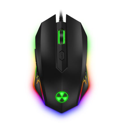 CONNECT IT CKM-3200-CS - LED RGB Káblová herná klávesnica a herná myš 1200/1800/2400/3600 DPI s CZ/SK lokalizáciou čierna