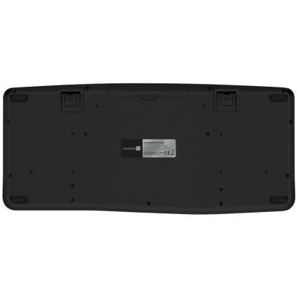 CONNECT IT CKM-6010-CS - Ergonomická bezdrôtová klávesnica a myš 800/1200/1600/2400 DPI s CZ/SK lokalizáciou 1xAA + 2xAAA čierna