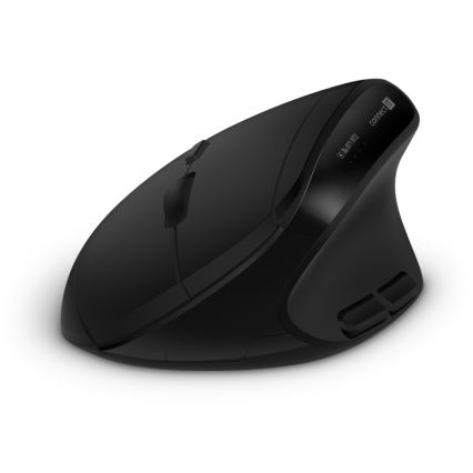 CONNECT IT CKM-6010-CS - Ergonomická bezdrôtová klávesnica a myš 800/1200/1600/2400 DPI s CZ/SK lokalizáciou 1xAA + 2xAAA čierna