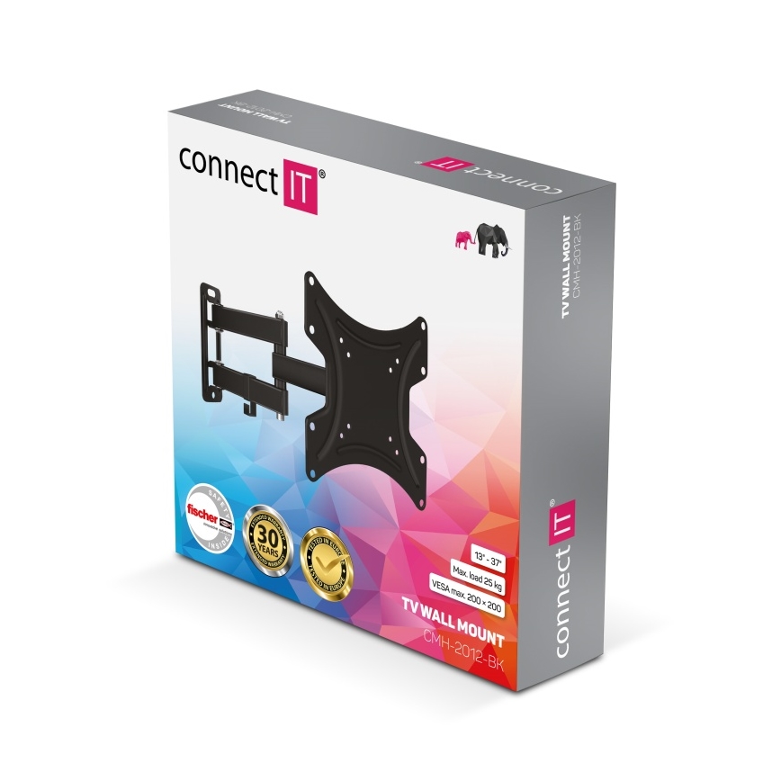 CONNECT IT CMH-2012-BK - Nástenný držiak na TV 13-37” čierny