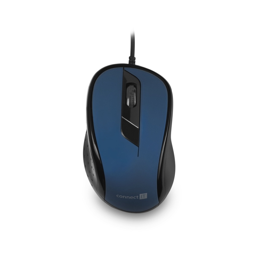 CONNECT IT CMO-1200-BL - Káblová myš 1000 DPI čierna/modrá