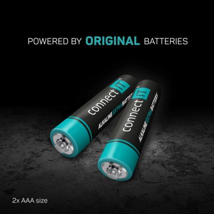 CONNECT IT CMO-2510-BK - Ergonomická bezdrôtová myš Verti Wireless 800/1200/1600 DPI 2xAAA čierna