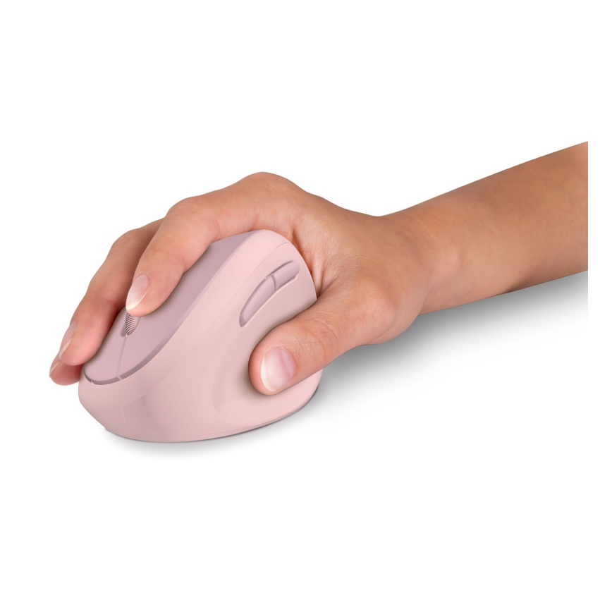 CONNECT IT CMO-2600-PK - Ergonomická bezdrôtová myš 800/1200/1600 DPI 1xAA ružová