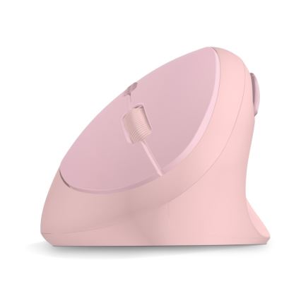 CONNECT IT CMO-2600-PK - Ergonomická bezdrôtová myš 800/1200/1600 DPI 1xAA ružová