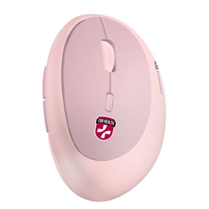 CONNECT IT CMO-2600-PK - Ergonomická bezdrôtová myš 800/1200/1600 DPI 1xAA ružová