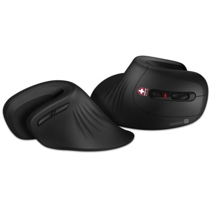 CONNECT IT CMO-2900-BK - Ergonomická bezdrôtová myš 800/1200/1600 DPI 1xAA čierna