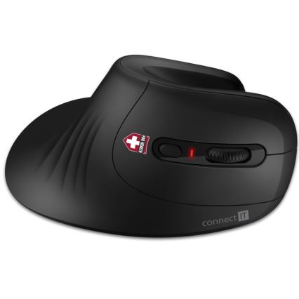CONNECT IT CMO-2900-BK - Ergonomická bezdrôtová myš 800/1200/1600 DPI 1xAA čierna