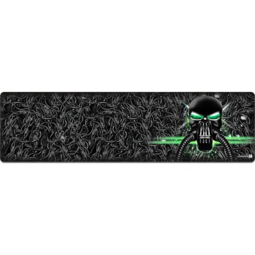 CONNECT IT CMP-1110-LG - Podložka pod klávesnicu a myš 88,6x24,5 cm čierna/zelená