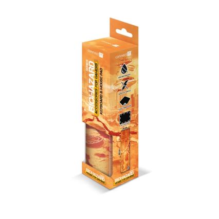 CONNECT IT CMP-1140-LG - Podložka pod klávesnicu a myš 88,6x24,5 cm oranžová