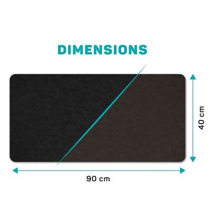 CONNECT IT CMP-4030-LG - Obojstranná podložka pod klávesnicu a myš 90x40 cm čierna/hnedá