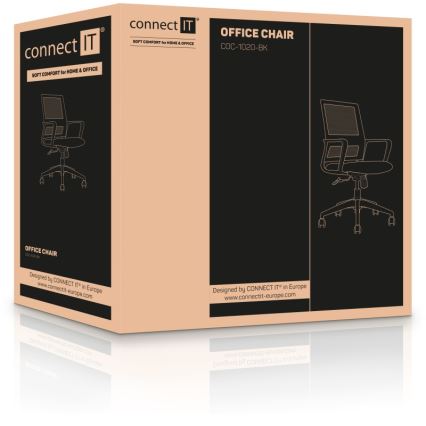 CONNECT IT COC-1020-BK - Kancelárska stolička ForHealth AlfaPro čierna