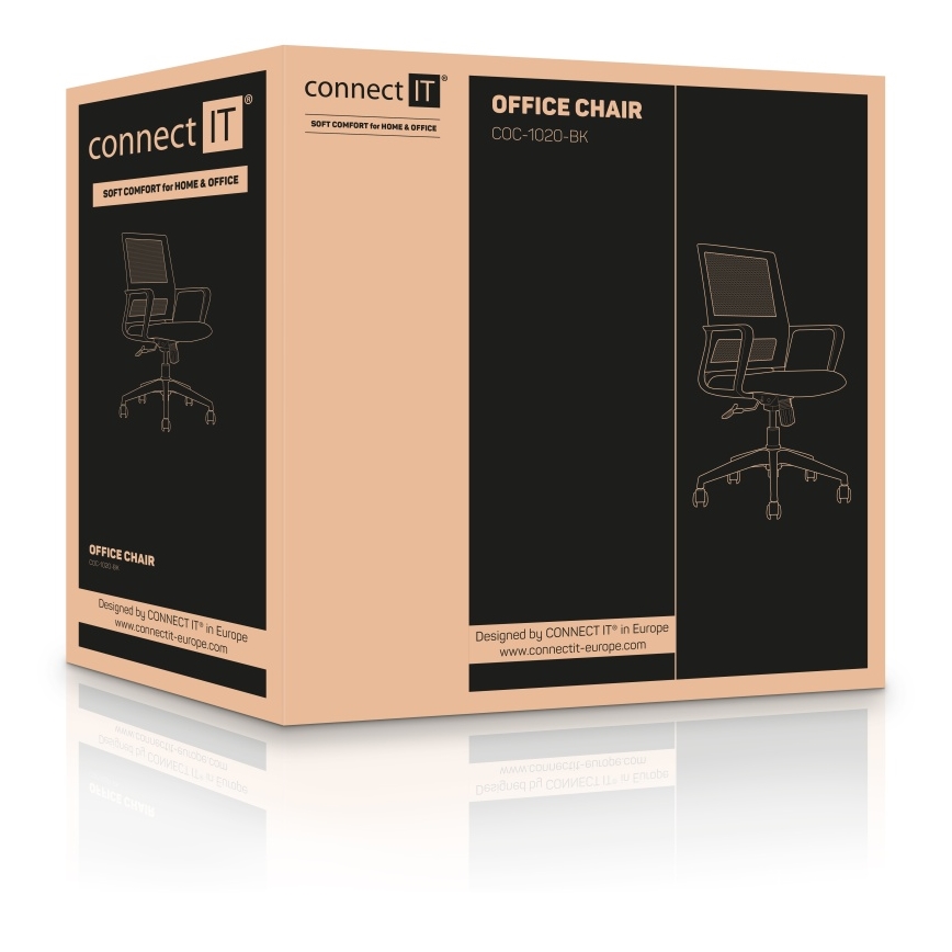 CONNECT IT COC-1020-BK - Kancelárska stolička ForHealth AlfaPro čierna