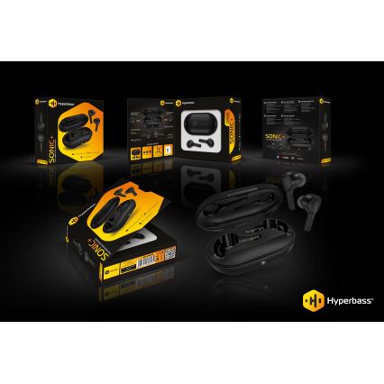 CONNECT IT HEP-5300-BK - Bezdrôtové slúchadlá s mikrofónom 300 mAh čierna