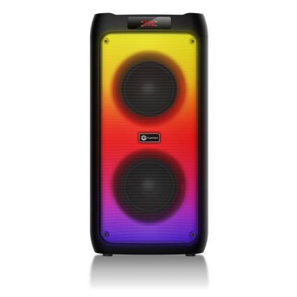 CONNECT IT HSP-3050-BK - LED Bezdrôtový reproduktor s mikrofónom 60W/5V 4500 mAh čierna + diaľkové ovládanie