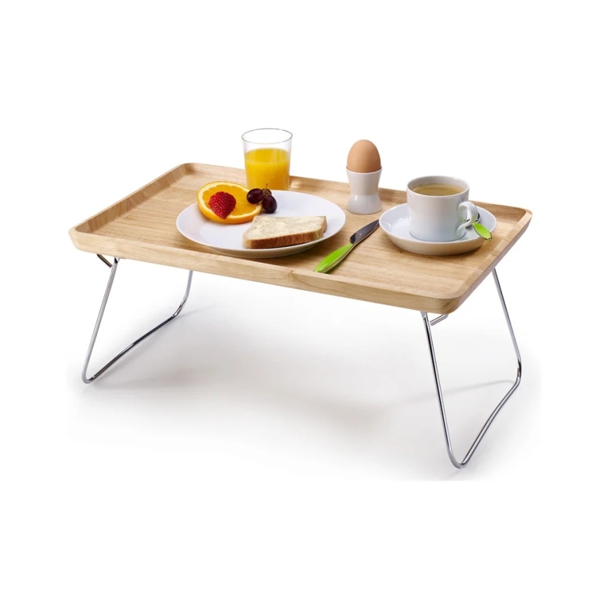 Continenta C3245 - Podnos na posteľ 53x32 cm kaučukové drevo