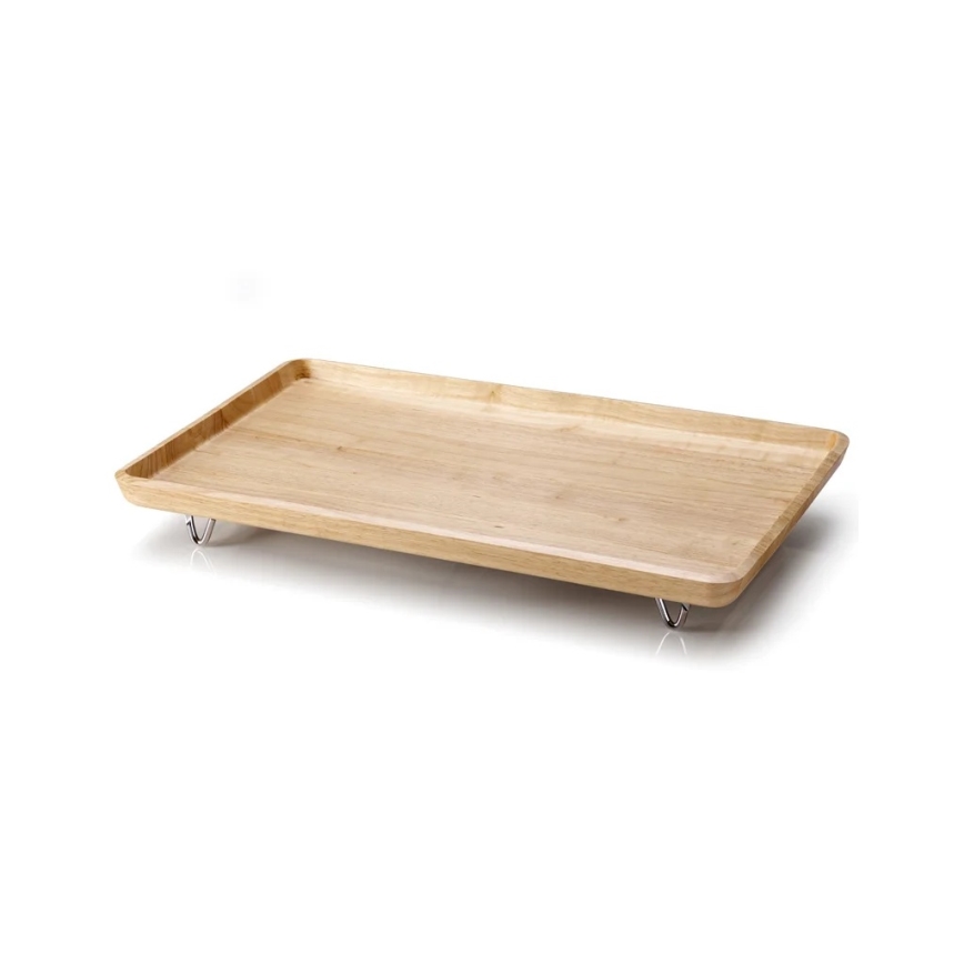 Continenta C3245 - Podnos na posteľ 53x32 cm kaučukové drevo