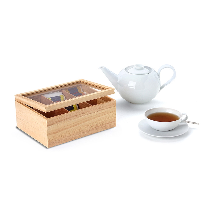 Continenta C3290 - Box na čajové vrecúška 23x17,5 cm gumovník