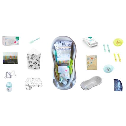 COSING - 16-dielna štartovacia sada pre novorodenca sivá
