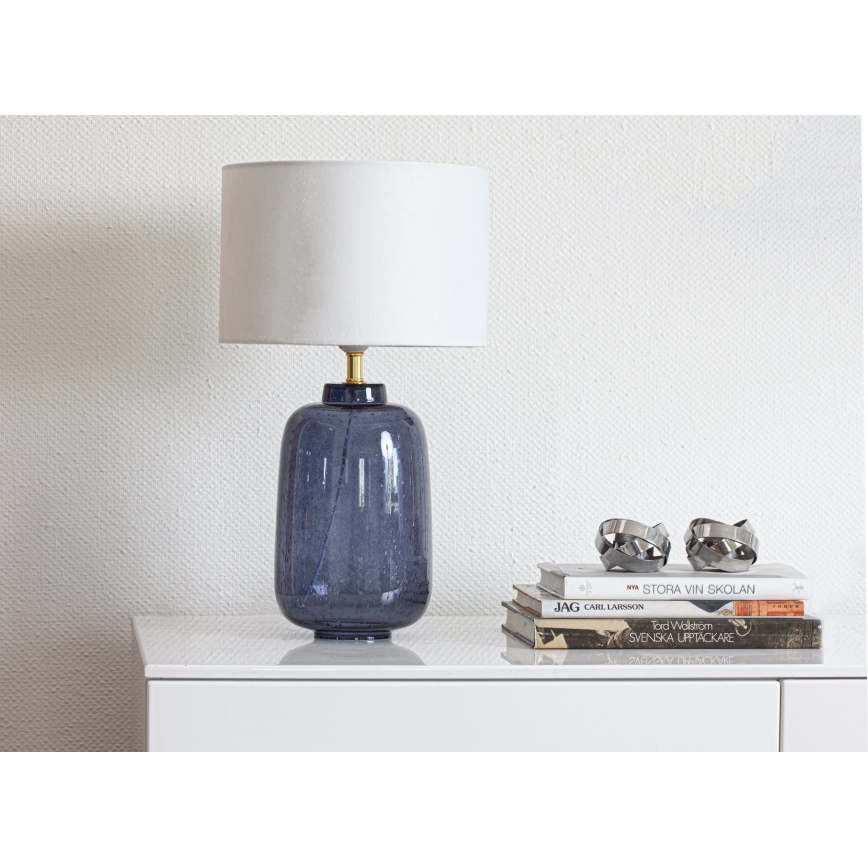 Cottex - Stolná lampa BLAKE 1xE27/8W/230V modrá
