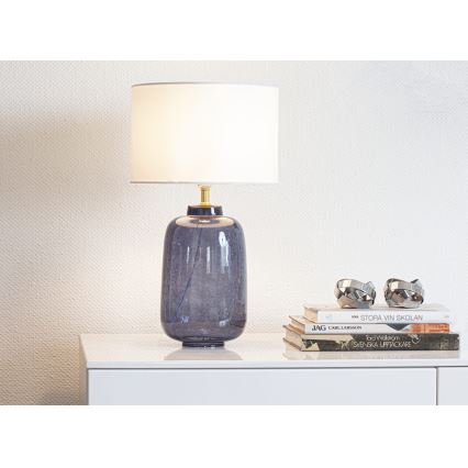 Cottex - Stolná lampa BLAKE 1xE27/8W/230V modrá