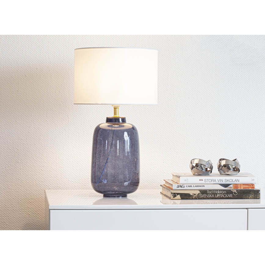 Cottex - Stolná lampa BLAKE 1xE27/8W/230V modrá