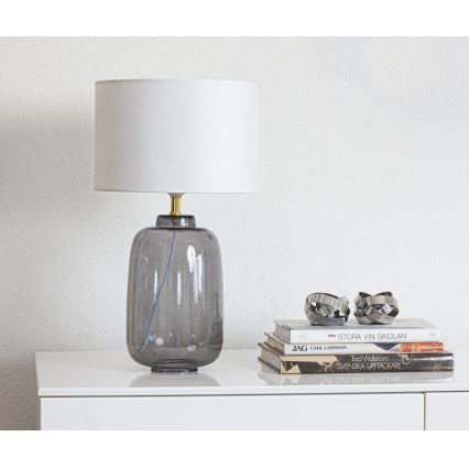 Cottex - Stolná lampa BLAKE 1xE27/8W/230V sivá