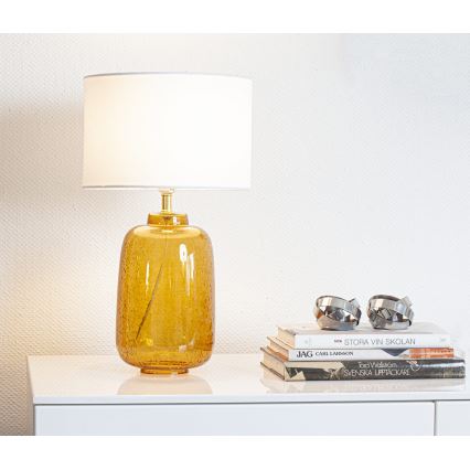 Cottex - Stolná lampa BLAKE 1xE27/8W/230V hnedá