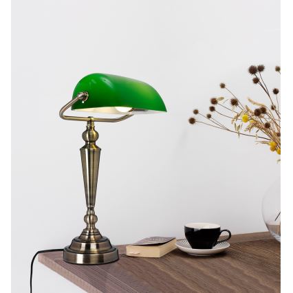 Cottex - Stolová lampa THE BANKER 1xE27/60W/230V