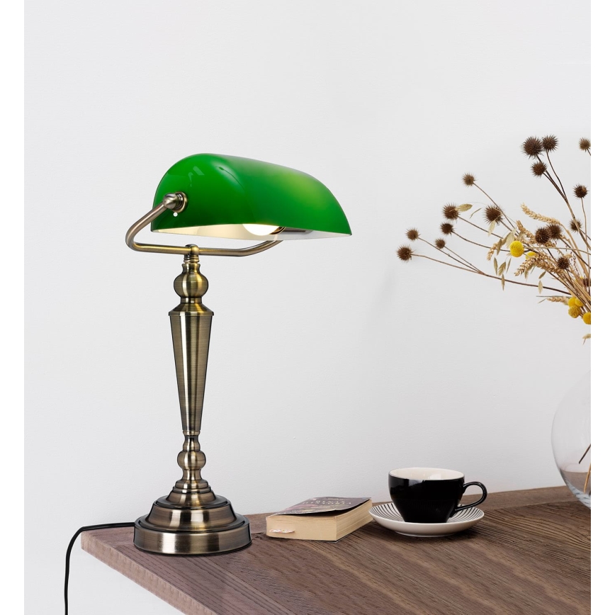 Cottex - Stolová lampa THE BANKER 1xE27/60W/230V