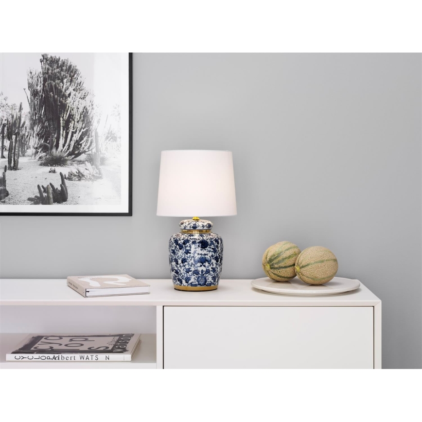 Cottex - Stolová lampa KLASSISK 1xE14/40W/230V modrá