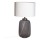 Cottex - Stolná lampa BLAKE 1xE27/8W/230V sivá