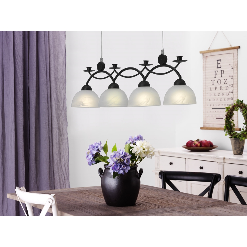 Cottex - Luster na lanku FLORENS 4xE14/40W/230V