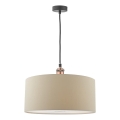 Daar Lighting RON6529 - Závesné svietidlo na lanku RONDA 1xE27/60W/230V béžová