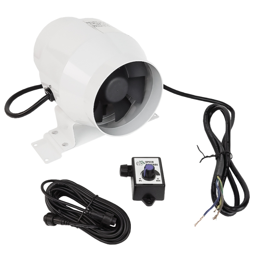 Dalap 24MF100 - Potrubný ventilátor s úsporným motorom a regulátorom otáčok MF 100 EC 18W/230V