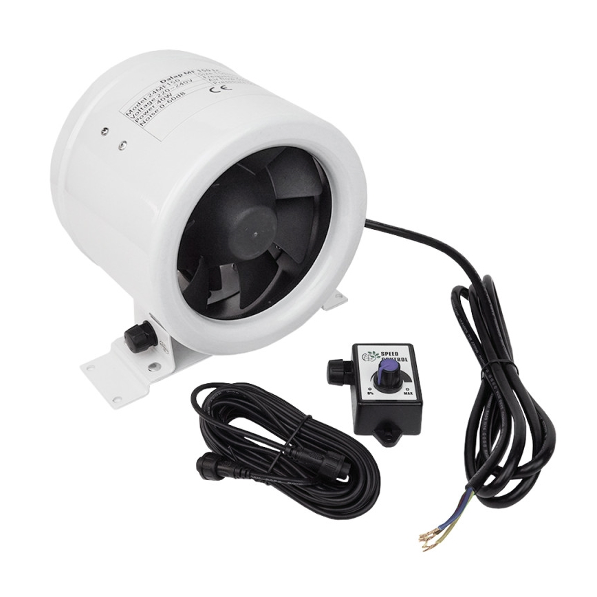 Dalap 24MF125 - Potrubný ventilátor s úsporným motorom a regulátorom otáčok MF 125 EC 20W/230V